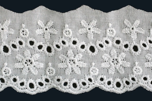  3036 белый Шитье 100% ХБ 55мм (намотка 15 ярдов = 13,7 метра)  ТриКатушки