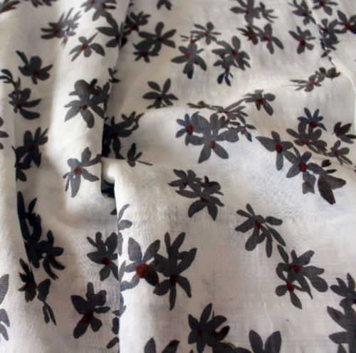  Ткань Поплин-жатка ПРИНТ арт. 2112 цв. 2  ТриКатушки