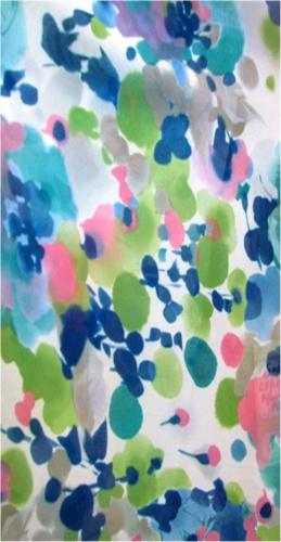  Ткань Шифон ПРИНТ ш.150см.,2010 цвет №99  ТриКатушки