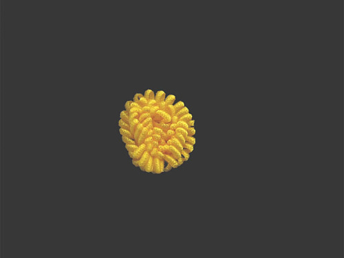  028 F пришивной элемент (упаковка 100 штук) оранжевый  ТриКатушки