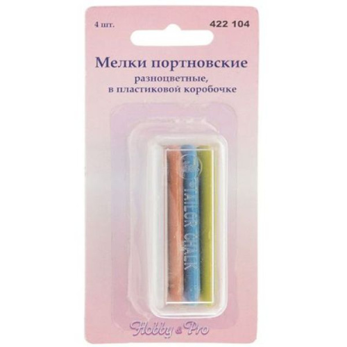  422104 Мелки портновские разноцветные, упак./4 шт., Hobby&Pro  ТриКатушки