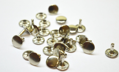  Хольнитены двухсторонние 9*9 цв. Никель (упак.100 шт.) "Proknopka"  ТриКатушки