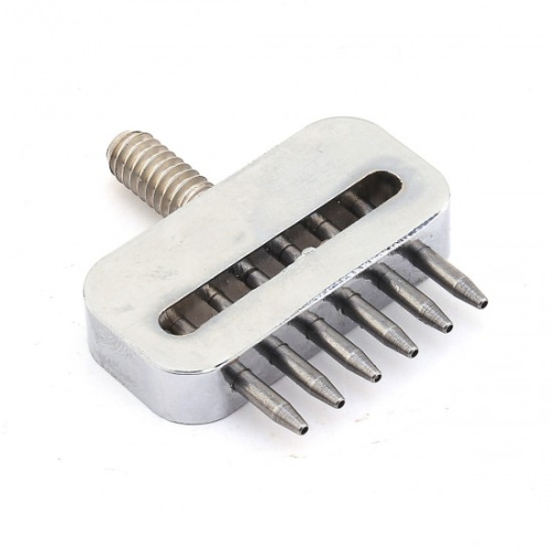  Пробойник строчный круглый 6 зубов (шаг 5мм, д. 1,2мм) PROKNOPKA  ТриКатушки