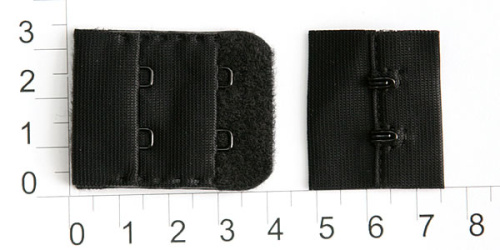  Застежки-крючки 1/2 2х2 черный (уп.10шт.) "Proknopka"  ТриКатушки