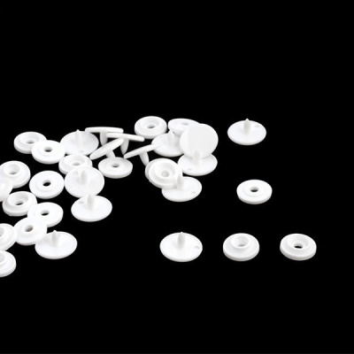 Кнопка пластиковая 12,5 мм цв. белый (уп1000шт)