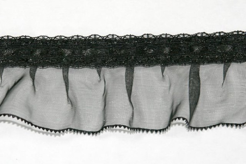  606 черный РЮШИ ширина 34мм (намотка 50 ярдов = 46 метров)  ТриКатушки