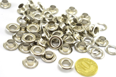  Люверсы №5 8мм НЕРЖ никель (уп 25 шт) "Proknopka"  ТриКатушки