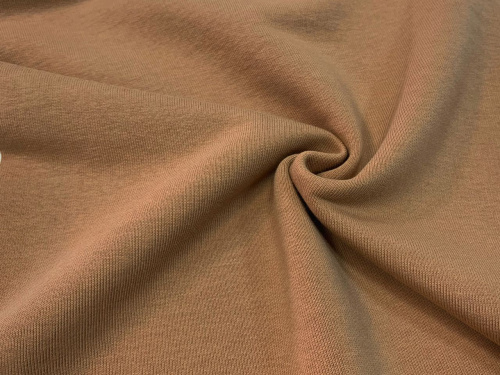  Ткань Футер 3-х нитка г/к петельный 320гр.кв.м, 80% Хб + 20% ПЭ, пенье, цв. Корица  ТриКатушки