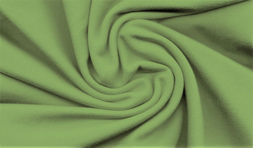  Ткань Футер 3-х нитка г/к петельный 320гр.кв.м, 80% Хб + 20% ПЭ, пенье, цв. Полынь  ТриКатушки