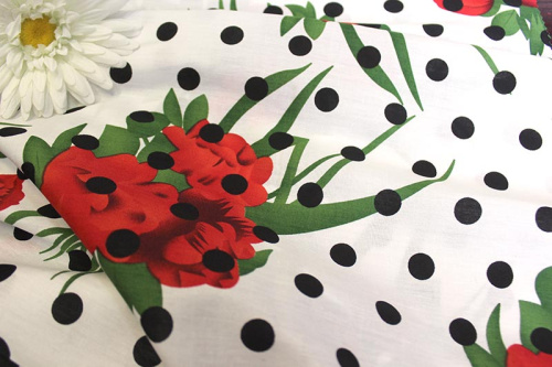  Поплин набивной 2039 цв.№223  ТриКатушки