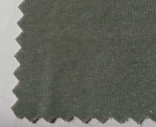  Ткань 3005 Бархат стрейч, ш.150см., №801 серый  ТриКатушки