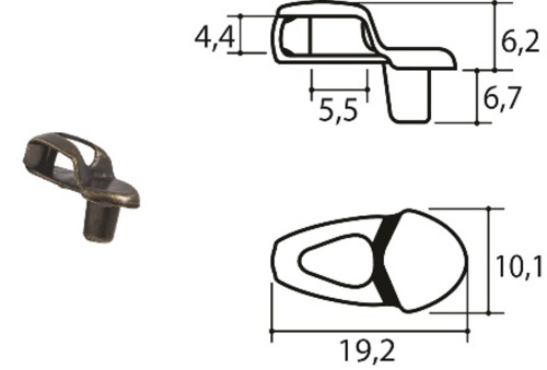  Насадки для обувных петель арт.10557 PROKNOPKA  ТриКатушки