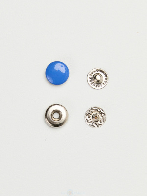  Кнопка VT-2 (10 мм) Альфа сталь цв.340, электрик (уп 1440 шт) NewStar  ТриКатушки