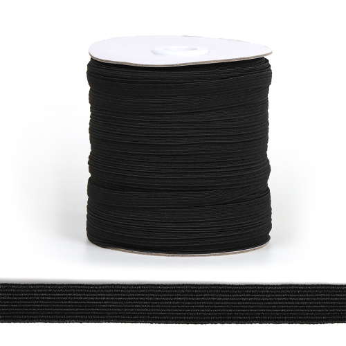  Резинка (продёжка) TBY 8 мм черная (рул. 100 м)  ТриКатушки