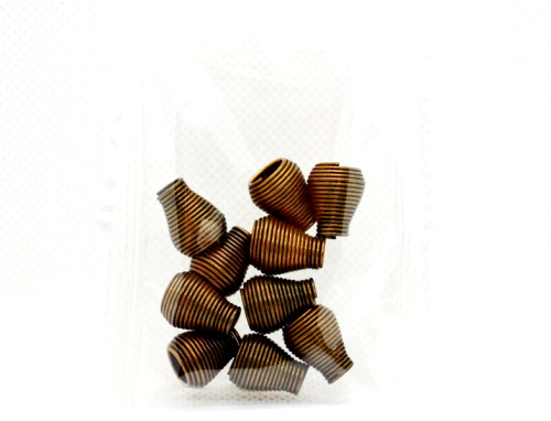  Наконечники (пружинка) металл(уп.10 шт.) цв. Антик "Proknopka"  ТриКатушки