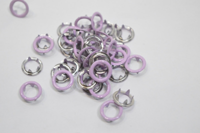  Кнопка рубашечная (кольцо) 9,5 мм - эмаль 165/1440 шт., цв. сиреневый TALS  ТриКатушки