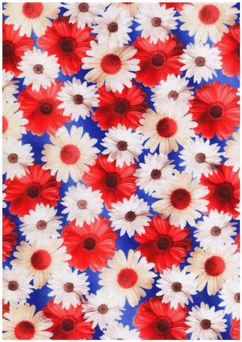  Ткань габардин принт арт.1010 цв.173  ТриКатушки