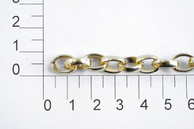  UX 003С цепь алюминий цв. 16К gold (упаковка 10 метров)  ТриКатушки