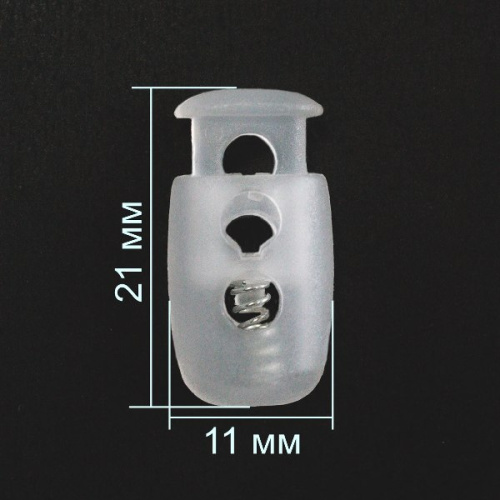  3088 прозрачный Фиксатор пластик (упаковка 500 штук)  ТриКатушки