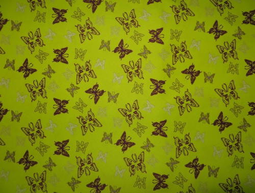  Ткань курточная детская  Дьюспо 240T WR PU цв.Butterfly лайм 13-0650  ТриКатушки