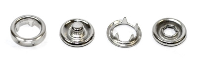  Кнопка металл (нерж), арт.111#, рубашечная, D=7,5мм, цв.Никель (упаковка 1440 штук)  ТриКатушки