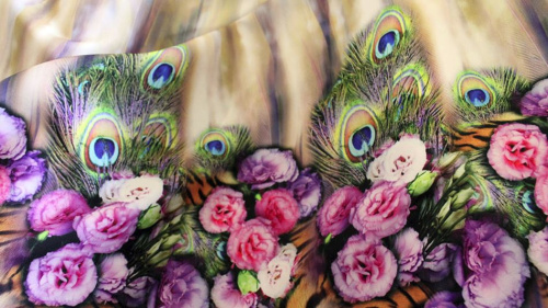  Габардин принт арт 1010 цв 11 э , Плотность 270г/м.пог, ширина 150 см, состав 100% ПЭ  ТриКатушки