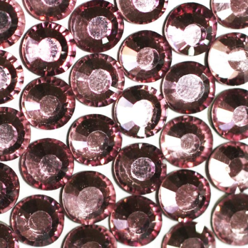  Стразы термоклеевые SS-10, D=2,6-2,8мм (упаковка 1440 штук) цв.9025 LIGHT AMETHYST  ТриКатушки