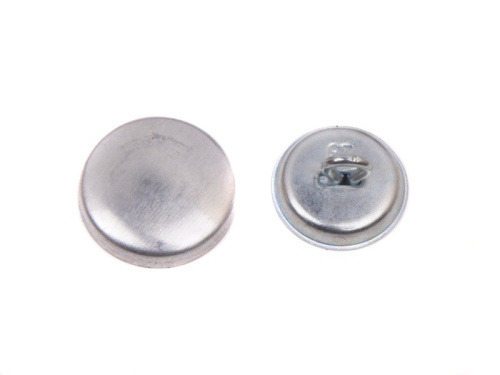  Заготовка для обтяжки пуговиц №24(15мм) с АЛЛЮМИНИВОЙ ножкой(уп 500шт)  ТриКатушки