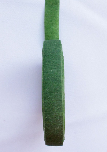  Скотч флористический зеленый 12мм (20 метров)  ТриКатушки