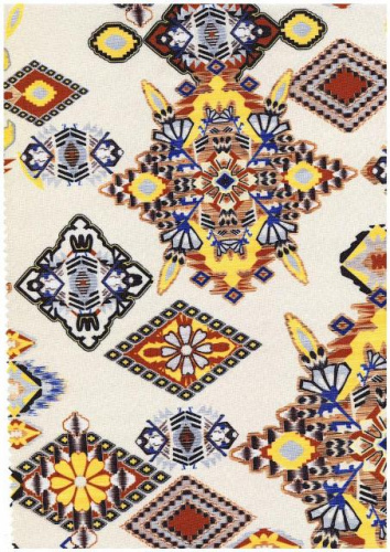  Ткань габардин принт арт.1010 цв.160  ТриКатушки