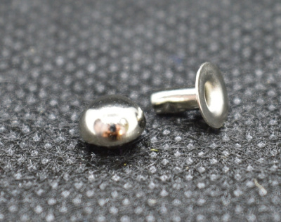  Хольнитены выпуклые (полусфера) 6мм, цв. никель (уп.50шт.) "Proknopka"  ТриКатушки