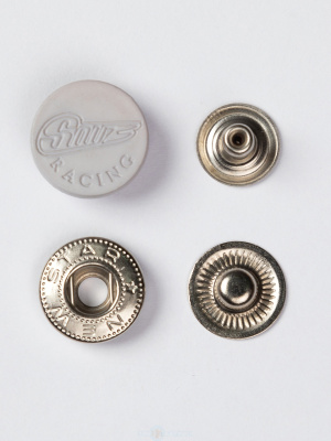  Пластиковая крышка 17 мм с лого  STREET RACER (1 часть кнопки) №61/15мм цв.Серый (уп 720шт)  ТриКатушки