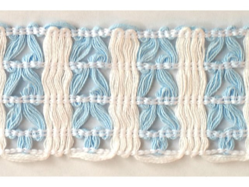  610- 6KJ тесьма декоративная ширина 50мм (упаковка 20 ярдов = 18,3 метра)  ТриКатушки