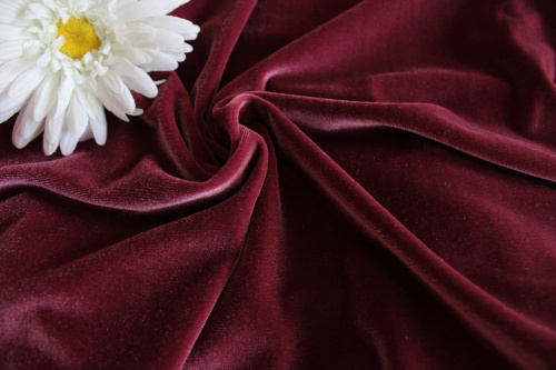  Ткань 3005 Бархат стрейч, ш.150см., №210  ТриКатушки