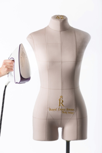  Портновский манекен Monica, Женский, р.46, цв. Бежевый, на подставке "Милан"  ТриКатушки