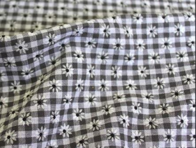 Хлопок клетка флок арт 2098 цв. 801 (92% Хлопок, 8%ЭЛ), 220г/м. пог