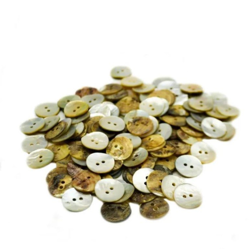  Пуговицы перламутровая ракушка, L24-15мм (уп.50шт.)  ТриКатушки