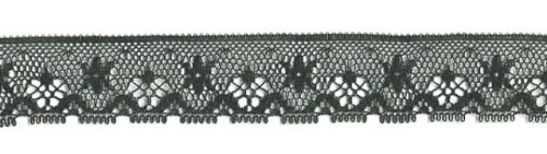  333 черный кружево-капрон 19мм (намотка 27,4 метров)  ТриКатушки