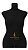 Портновский манекен Christina, Женский, р.46, цв. Черный, без подставки