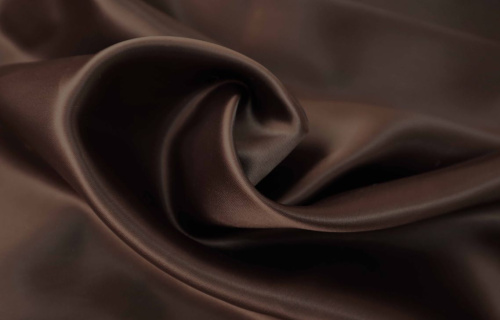  Вискоза подкладочная ш.150 см., Пл.150 ,арт.6000 цв.906 коричневый  ТриКатушки