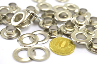  Люверсы №24 9мм сталь никель (уп 25 шт) "Proknopka"  ТриКатушки