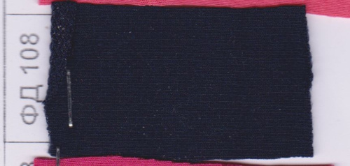  Ткань Футер 2-х нит. с лайкрой петля (ринг) цв. 108 темно-синий  ТриКатушки