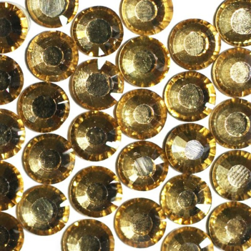  Стразы термоклеевые SS-16, D=3,6-3,9мм (упаковка 1440 штук) цв.9016 LT. COLORADO TOPAZ  ТриКатушки