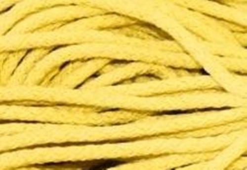  Шнур хлопчатобумажный круглый 5 мм(уп.100 м.) цв. №026и Желтый  ТриКатушки