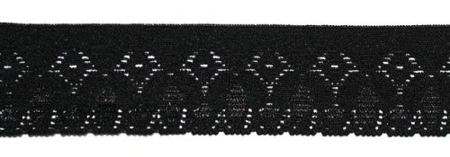  5341 черный резинка бельевая 28мм (намотка 144 ярда = 131,7 метра)  ТриКатушки