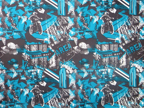  Ткань курточная детская  Дьюспо 240T WR PU цв.Megapolis-2 т.серый 18-3905 + бирюза 15  ТриКатушки