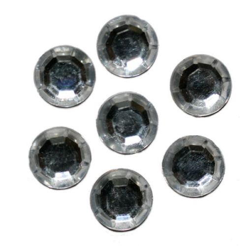  0019 10мм прозрачный Стразы пришивные "Круг" (упаковка 2000 штук)  ТриКатушки