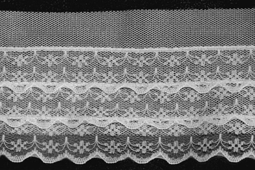  406 белый РЮШИ ширина 77мм (намотка 25 ярдов = 23 метров)  ТриКатушки