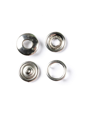  Кнопка рубашечная (БУБЛИК) нерж 10,5мм цв. Никель уп. 1440шт.NewStar  ТриКатушки