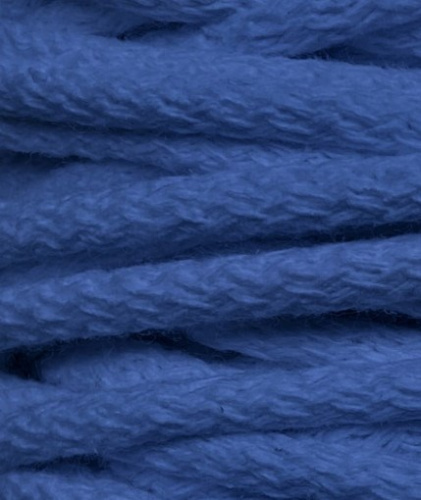  Шнур хлопчатобумажный круглый с наполнителем 5 мм (уп.100м) цв. 022 (116) синий василек  ТриКатушки